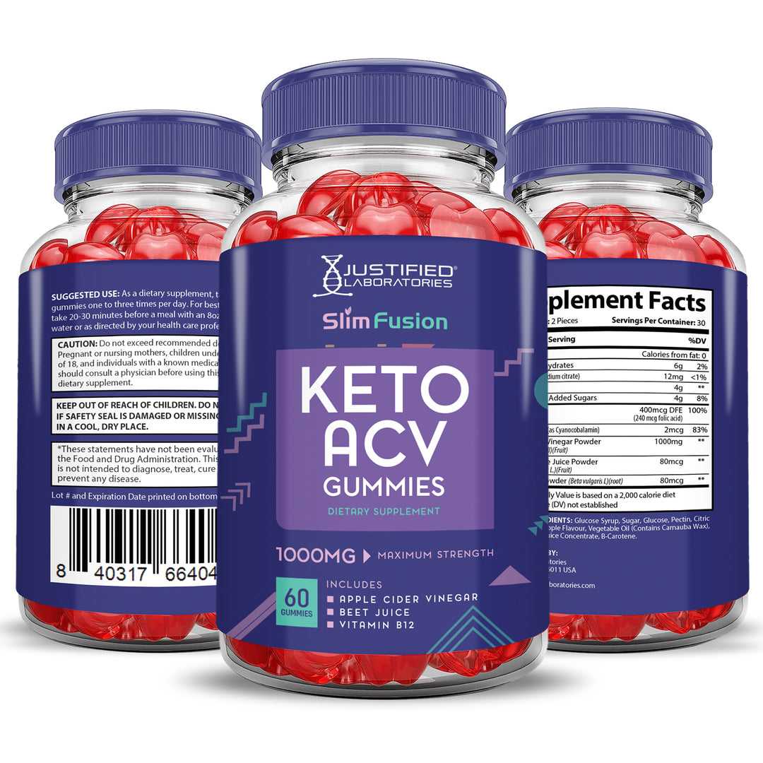 Slim Fusion Keto ACV Gummies 1000MG