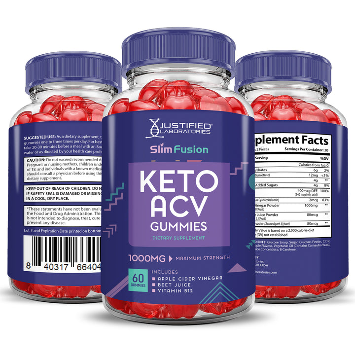 Slim Fusion Keto ACV Gummies 1000MG