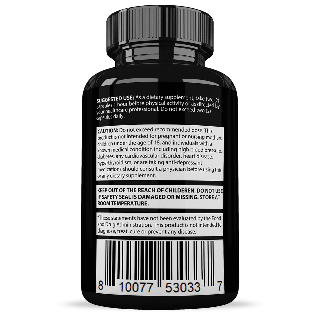 Suggested use and warning of Savage Grow Men’s Health Supplement 1484mg