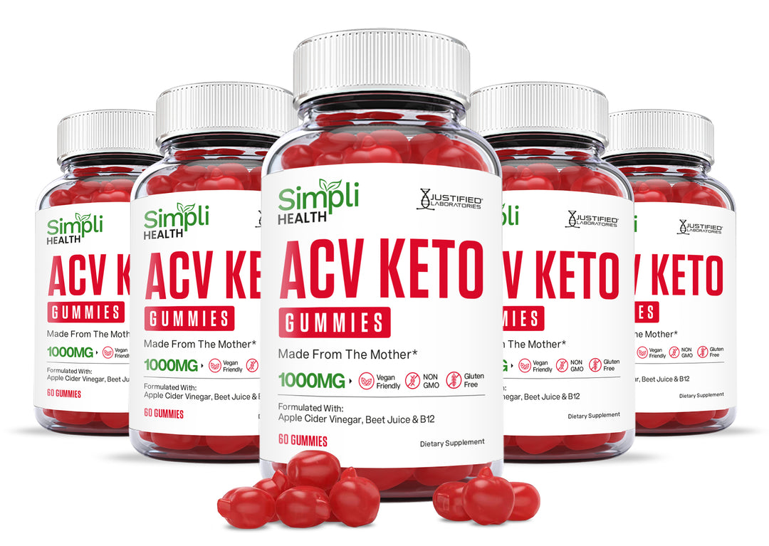5 bottles Simpli Health Keto ACV Gummies