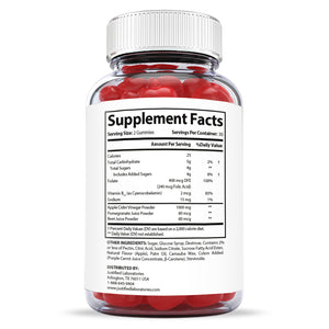supplement facts of Simpli Health Keto ACV Gummies