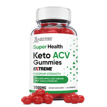 Cargar imagen en el visor de la Galería, 1 bottle of 2 x Stronger Extreme Super Health Keto ACV Gummies 2000mg