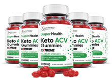 Cargar imagen en el visor de la Galería, 5 bottles of 2 x Stronger Extreme Super Health Keto ACV Gummies 2000mg