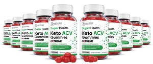 10 bottles of 2 x Stronger Extreme Super Health Keto ACV Gummies 2000mg