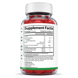 Supplement Facts of 2 x Stronger Extreme Super Health Keto ACV Gummies 2000mg