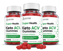 Cargar imagen en el visor de la Galería, 3 bottles of Super Health Keto ACV Gummies