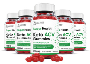 5 bottles of Super Health Keto ACV Gummies
