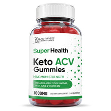 Load image into Gallery viewer, front facing of Super Health Keto ACV Gummies