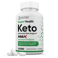 Load image into Gallery viewer, 1 bottle of Super Health Keto ACV Max Pills 1675MG