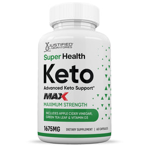 Front facing image of Super Health Keto ACV Max Pills 1675MG