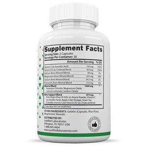 Supplement Facts of Super Health Keto ACV Max Pills 1675MG