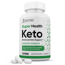 Cargar imagen en el visor de la Galería, 1 bottle of Super Health Keto ACV Pills 1275MG