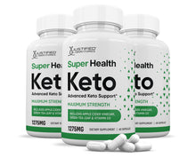 Cargar imagen en el visor de la Galería, 3 bottles of Super Health Keto ACV Pills 1275MG