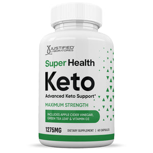 Front facing image of Super Health Keto ACV Pills 1275MG