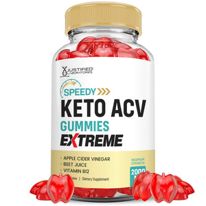 1 bottle of 2 x Stronger Extreme Speedy Keto ACV Gummies 2000mg