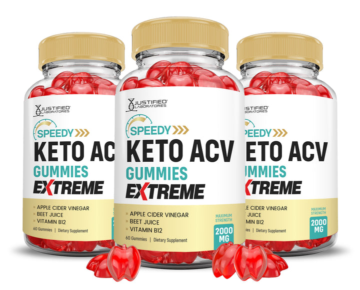 2 x Stronger Extreme Speedy Keto ACV Gummies 2000 mg