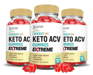 2 gominolas más fuertes Extreme Speedy Keto ACV 2000 mg