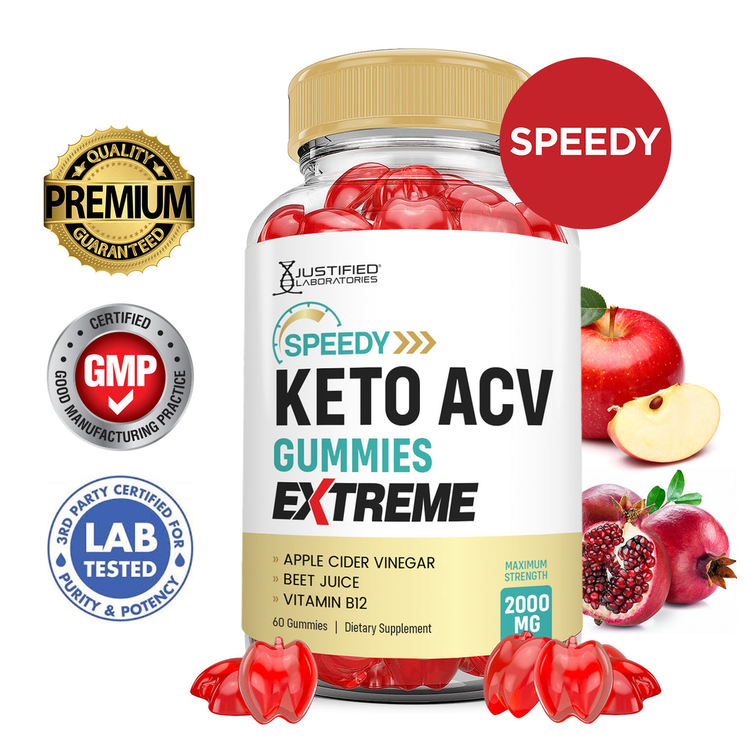 2 x Stronger Extreme Speedy Keto ACV Gummies 2000 mg