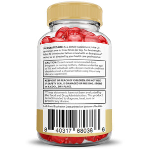 Supplement Facts of 2 x Stronger Extreme Speedy Keto ACV Gummies 2000mg
