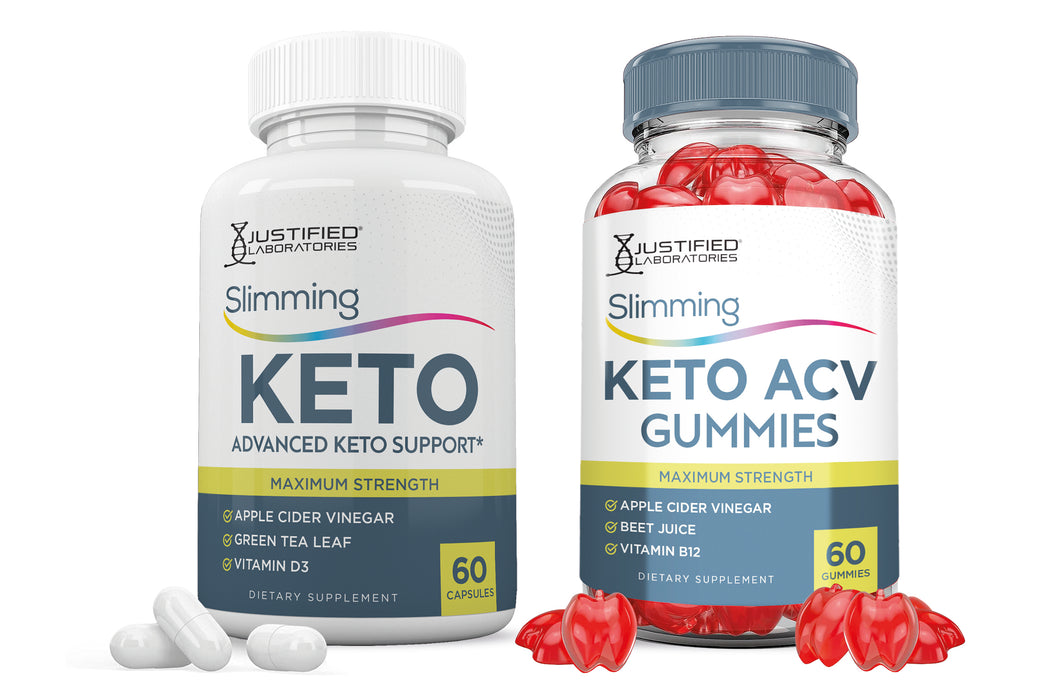 1 bottle of Slimming Keto ACV Gummies + Pills Bundle