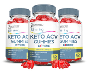 3 bottles of 2 x Stronger Slimming Keto ACV Keto ACV Gummies Extreme 2000mg