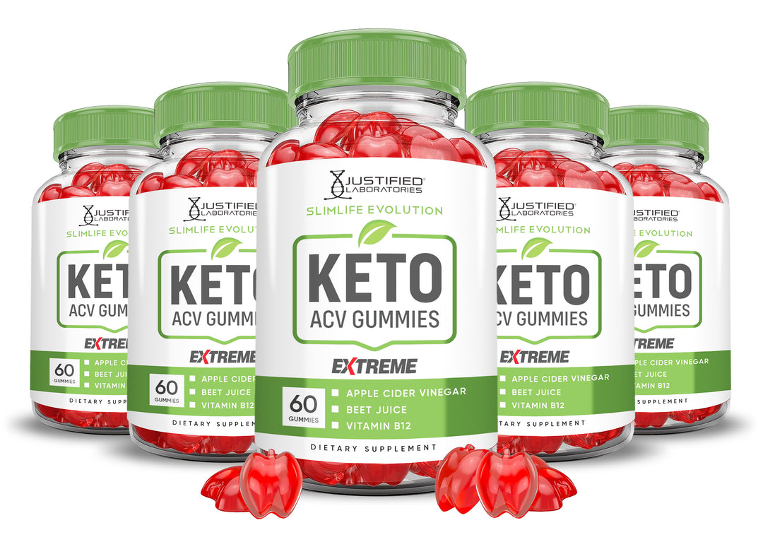 5 bottles of 2 x Stronger Slimlife Evolution Keto ACV Gummies Extreme