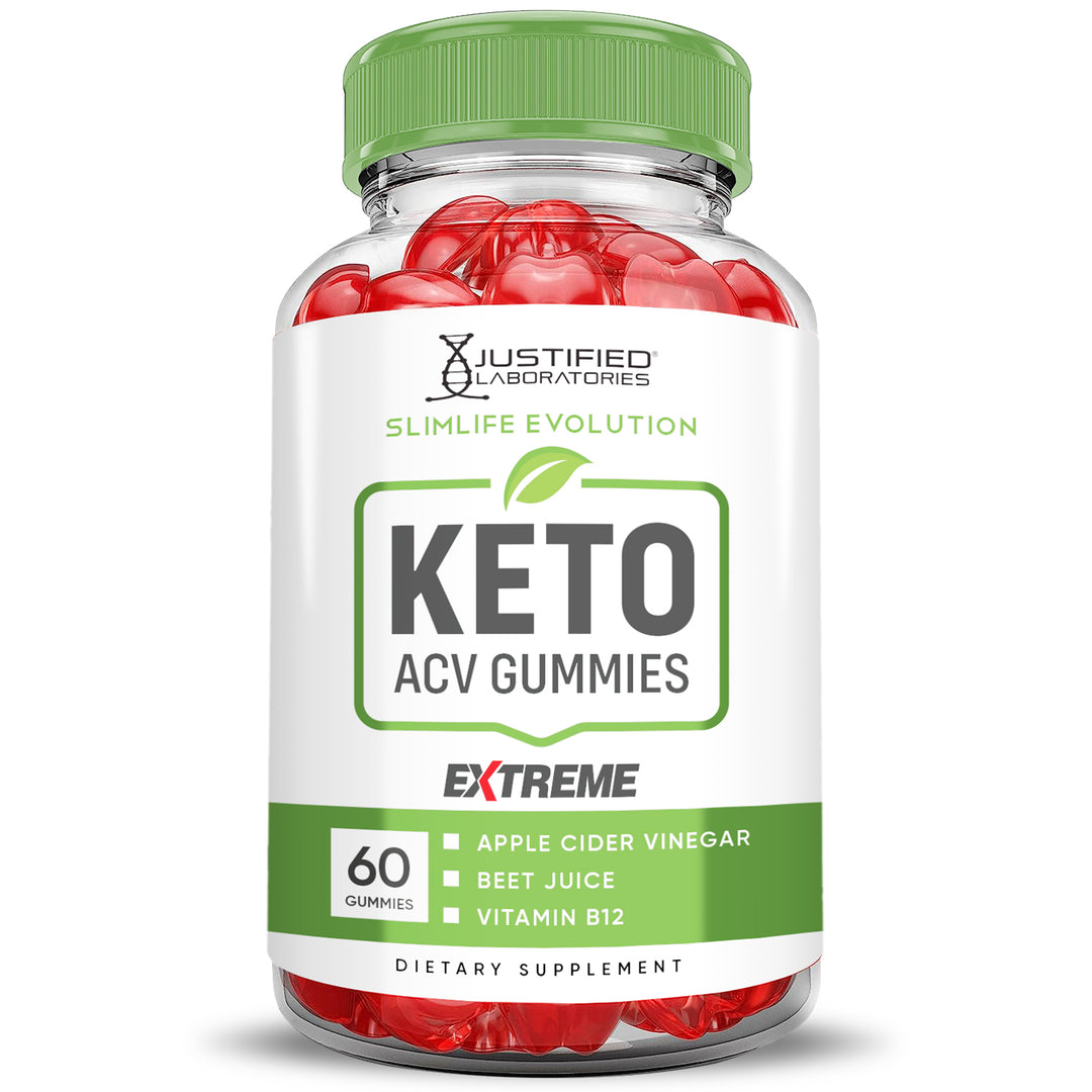 Front facing image of 2 x Stronger Slimlife Evolution Keto ACV Gummies Extreme