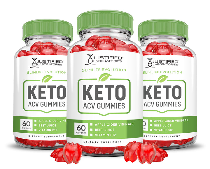 3 bottles Slimlife Evolution Keto ACV Gummies