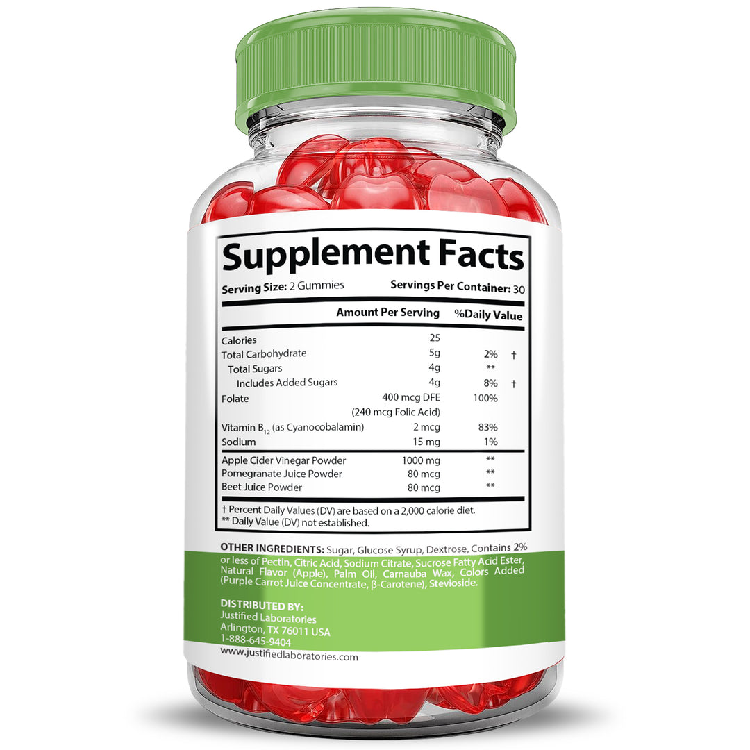 supplement facts of Slimlife Evolution Keto ACV Gummies