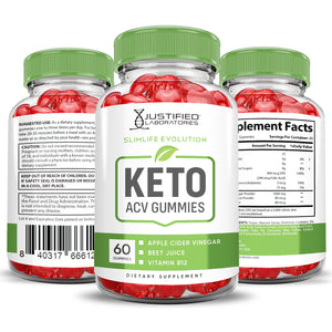 all sides of the bottle of Keto ACV Gummies 