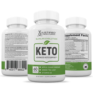 all sides of the bottle of Slimlife Evolution Keto ACV Pills