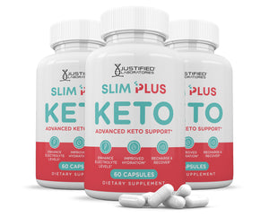 3 bottles of Slim Plus Keto ACV Pills 1275MG