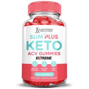 Front facing image of 2 x Stronger Slim Plus Keto ACV Gummies Extreme 2000mg