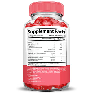 supplement facts of Slim Plus Keto ACV Gummies
