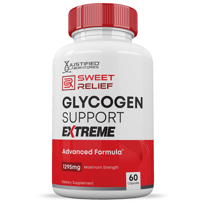 Front facing image of Sweet Relief Glycogen Extreme Advanced Formula 1295MG