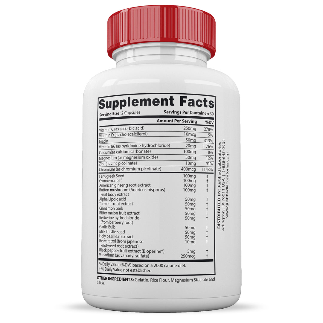Supplement facts of Sweet Relief Glycogen Extreme Advanced Formula 1295MG