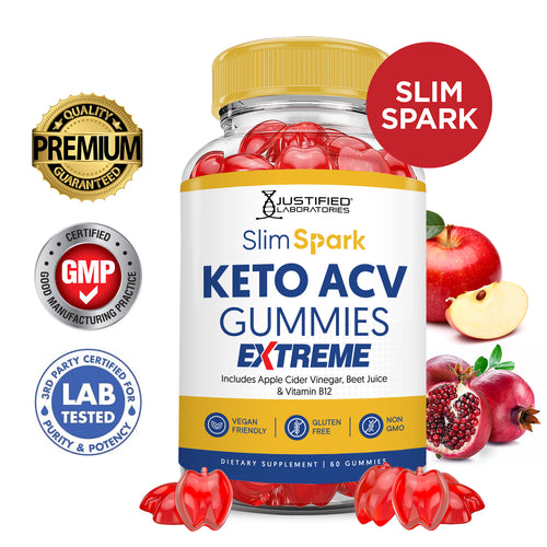 2 x Stronger Slim Spark Keto ACV Gummies Extreme 2000mg