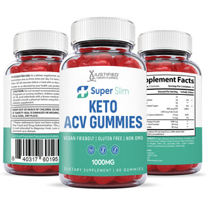 All sides of Super Slim Keto ACV Gummies