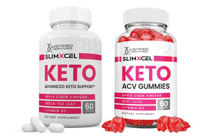 1 bottle SlimXcel Keto ACV Gummies + Pills Bundle