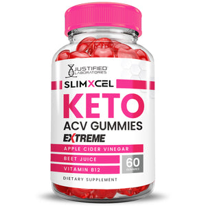 Front facing of 2 x Stronger SlimXcel Keto ACV Gummies Extreme 2000mg