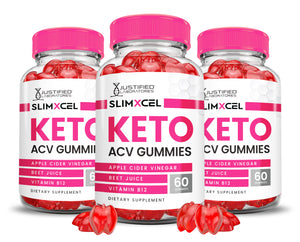 3 bottles of SlimXcel Keto ACV Gummies 1000MG