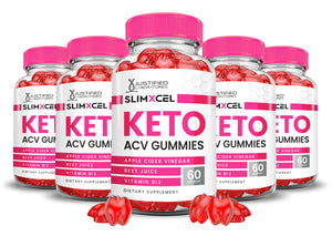 5 bottles of SlimXcel Keto ACV Gummies 1000MG