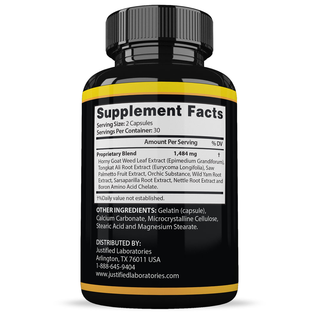 Supplement Facts of Sizegenix Men’s Health Supplement 1484mg