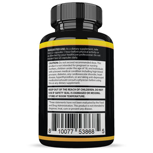 Suggested use and warnings of Sizegenix Men’s Health Supplement 1484mg