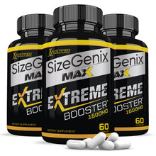 Laden Sie das Bild in den Galerie-Viewer, 3 bottles of Sizegenix Max Men’s Health Supplement 1600mg