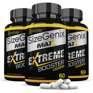 3 bottles of Sizegenix Max Men’s Health Supplement 1600mg