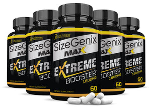 5 bottles of Sizegenix Max Men’s Health Supplement 1600mg
