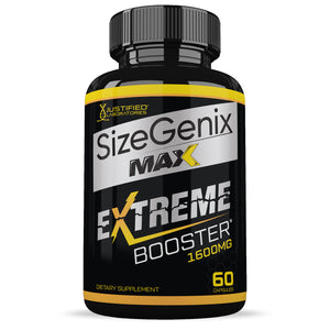 Front facing image of Sizegenix Max Men’s Health Supplement 1600mg