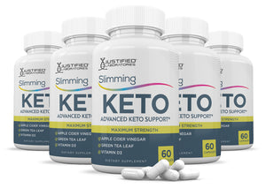 5 bottles of Slimming Keto ACV Pills 1275MG