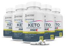 Load image into Gallery viewer, 5 bottles of Slimming Keto ACV Max Pills 1675MG